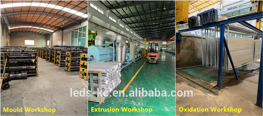 Indoor and outdoor application deep floor mounting led aluminum extrusion