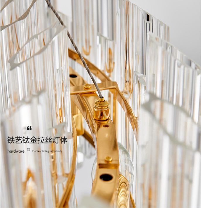 K9 Crystal E14 Luxury Pendant Lights Oval Shaped Ceiling Lights
