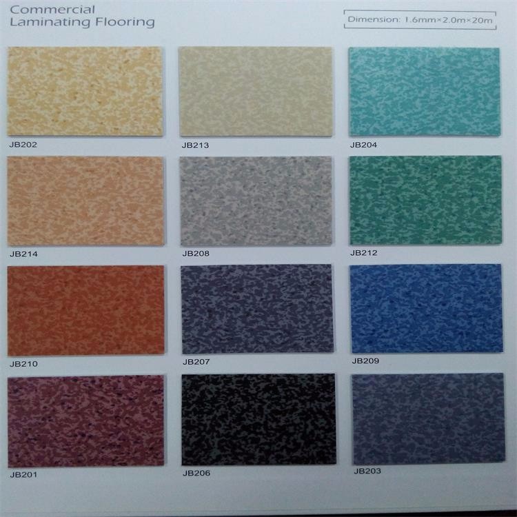 Printed PVC Laminate Flooring Thickness 1.6mm Wear Layer 0.07-1.0mm