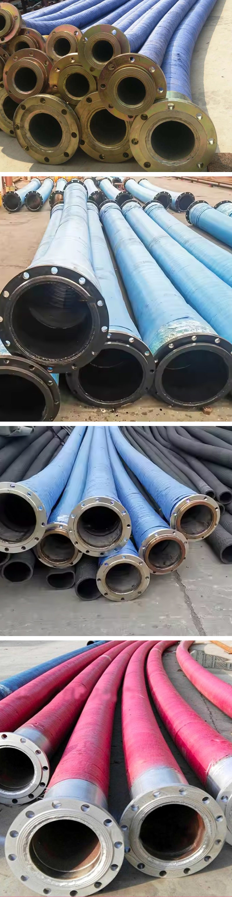 Reinforced Rubber Hose Sizes 2''–10'' Durable NR Blend Weather Impact Resistant