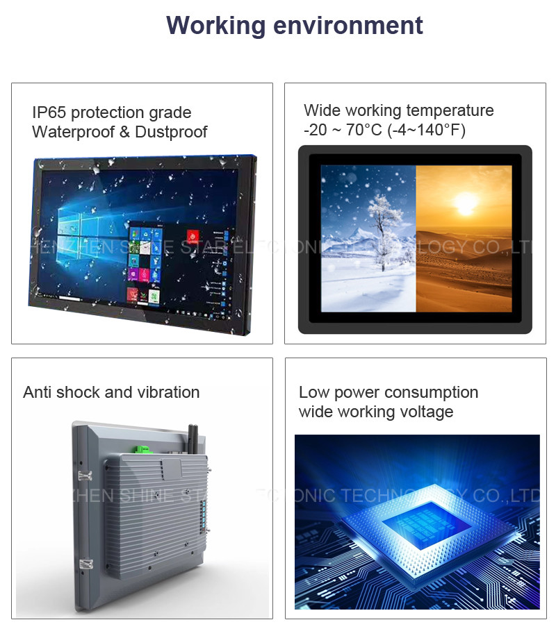12 12.1 Inch Metal Rugged Industrial All In One Panel PC Touchscreen