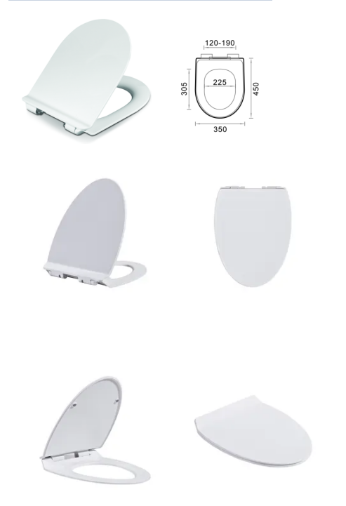 White U-Shaped Toilet Seat Sustainable And Comfortable For Optimal Hip Curve Fit