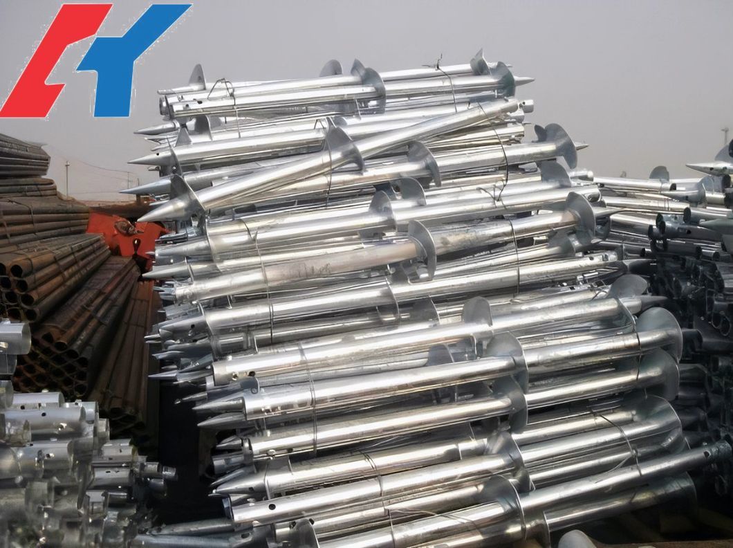 Manufacture Helical Anchor Screw Pile Foundation Steel Shafts for Solar Power System