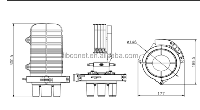 48-Core FTTH Outdoor 288 Fiber Optic Cable Dome Splice Closure for Harsh Environments