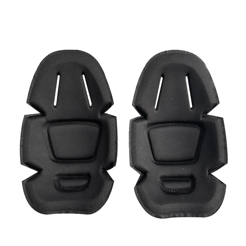 Professional Protection Frog Knee and Elbow Pads Flexible Black Polyester for Safety