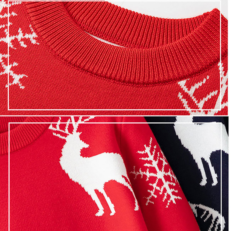 Children Sweater Winter Autumn Girls Boys Clothing Baby Knitwear Pullover Kids Print Warm Christmas Sweaters