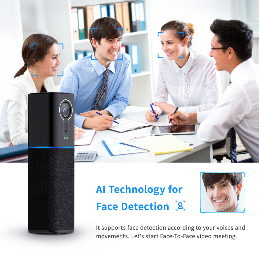 All in One Desktop Video Conference Camera with Microphone and Speakerphone