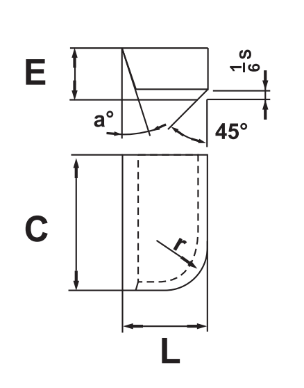 Tungsten Carbide Brazed Tips YT5/P30 Model A12,A16,A20,A25