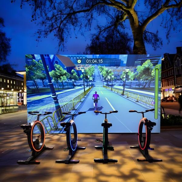Virtual Cycling Fitness Spinning Bike Interactive Smart Park Sports Fitness