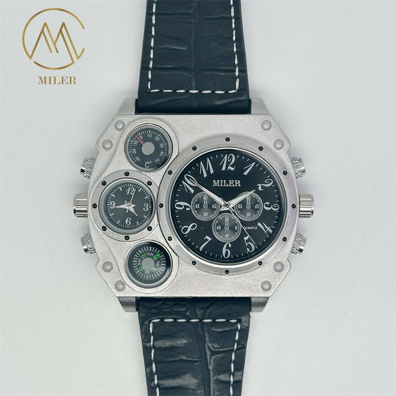 Modern Analog Leather Strap Quartz Watch Leather Band Quartz Wrist Watches