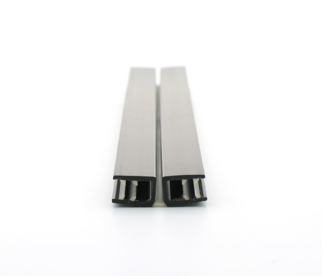 Flexible PVC Rigid Extrusion Black and White Profiles Channel