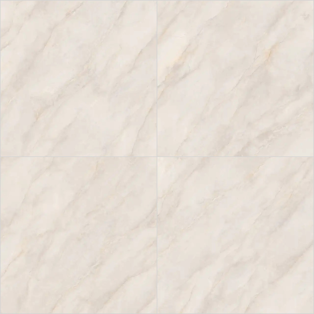 Durable Light Yellow Marble Polished Sintered Stone Slabs 1200x1200mm For Dining Room