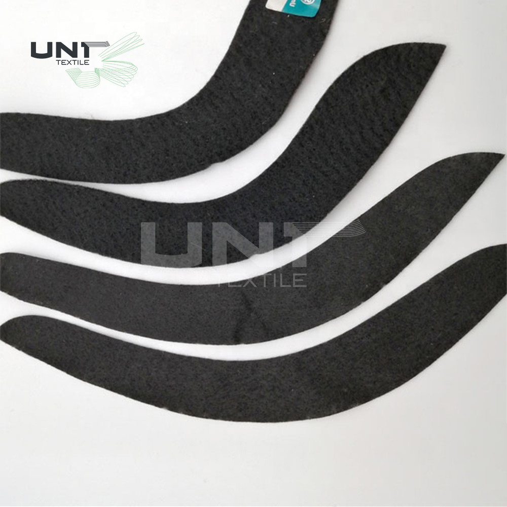 Needle Punch Felt Fabric Sewing Sleeve Heads For Ladies Wear Black Color