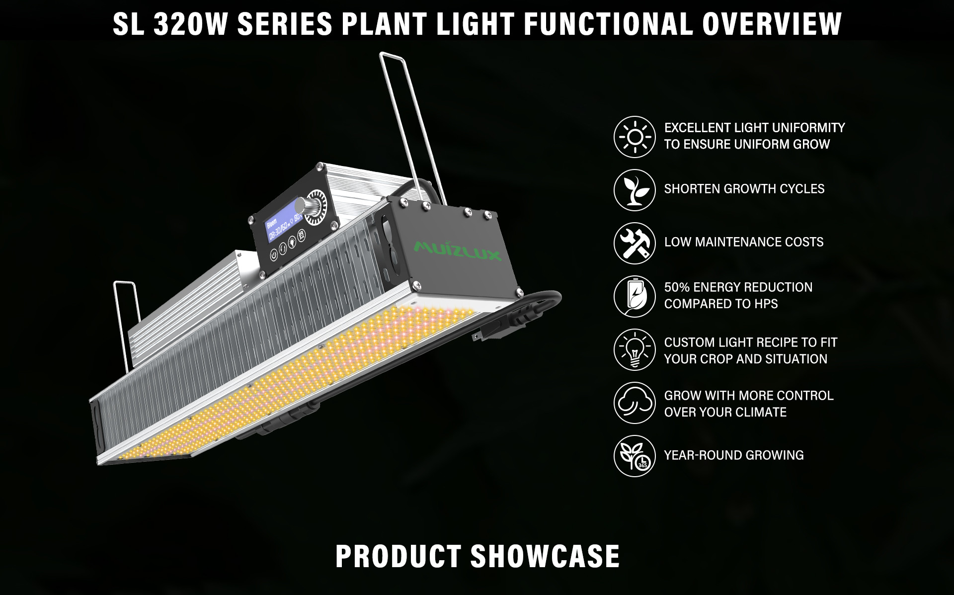 OEM 320w LED Toplighting Grow Light All Year Round Medical Plant Growing Lights