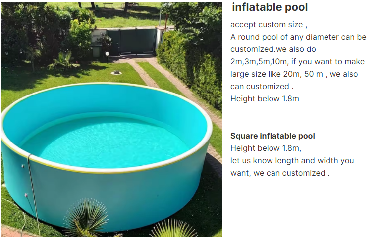 Foldable Easy Clean Drop Stitch Inflatable Swimming Pool DWF Family Swimming Pool