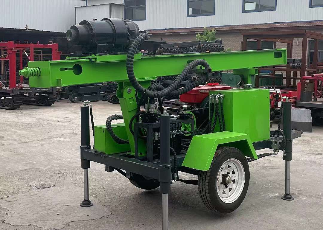 2.5T Trailer Mounted Drilling Rig for 150m Drilling