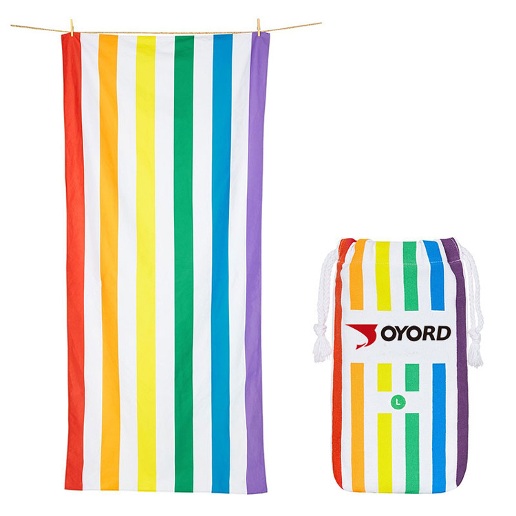 Modern Fancy Sublimated Beach Towels Extra Large Oversized Sand Repellent