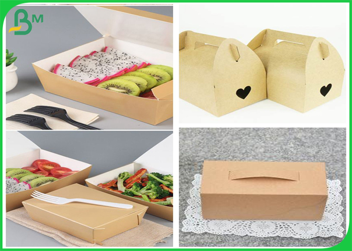 Folding Resistance 200 GSM Food Grade Kraft Liner Board 1 Side White Coated