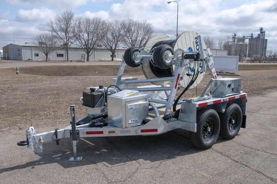 Steel Wire Drum Trailer Cable Drum Trailer Self Loading Cable Wire Trailer
