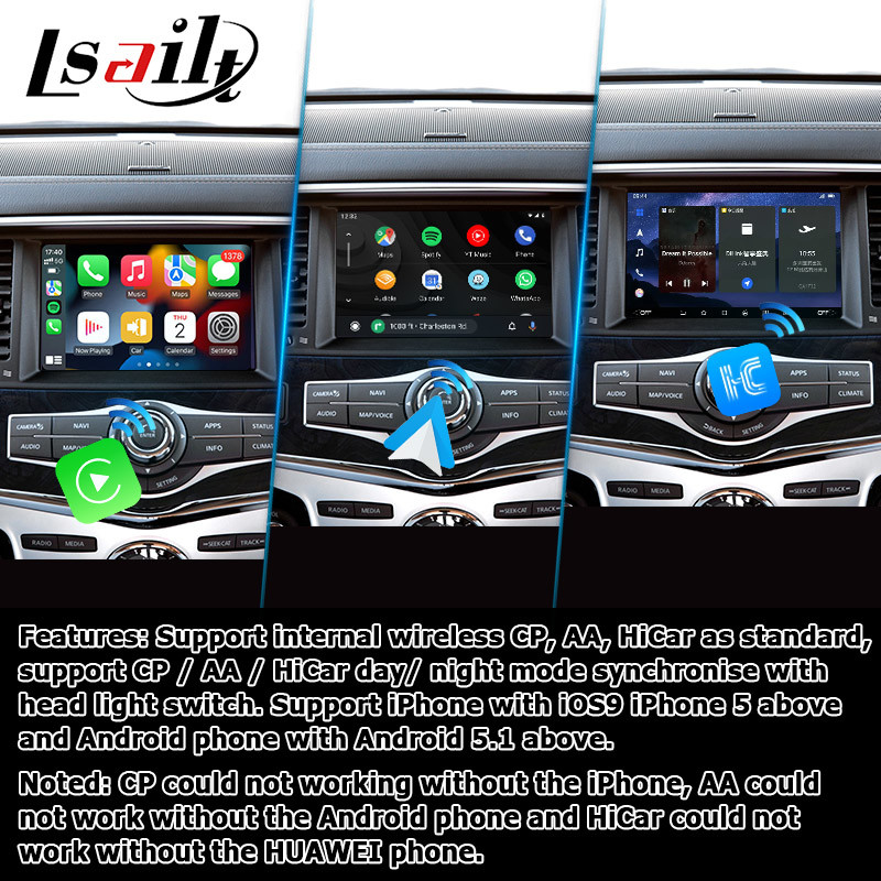 Carplay android auto Multimedia Interface Box Video Interface Infiniti QX80 2018