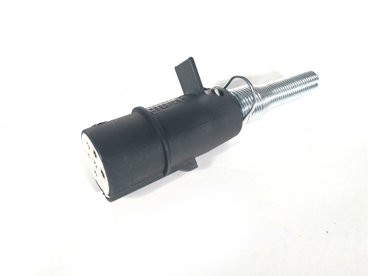 7 Pole European Trailer Plug Plastic 24V Voltage With Metal Cable Holder