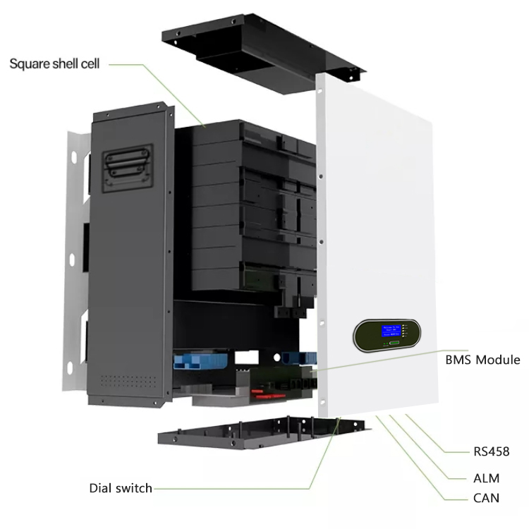 10KWH Residential Power Wall 48V 100AH Home Off Grid Solar Battery Storage