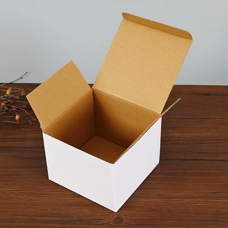 250gsm White Cardboard Boxes 12x12x12cm 24x24x24cm 10.3x10.3x11cm