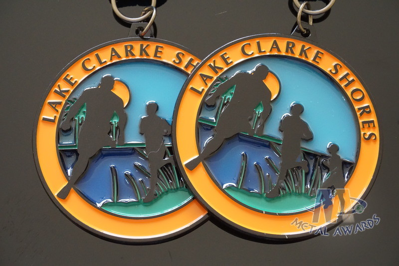 Translucent Enamel Conbine Soft Enamel Medals Black Nickle Plating