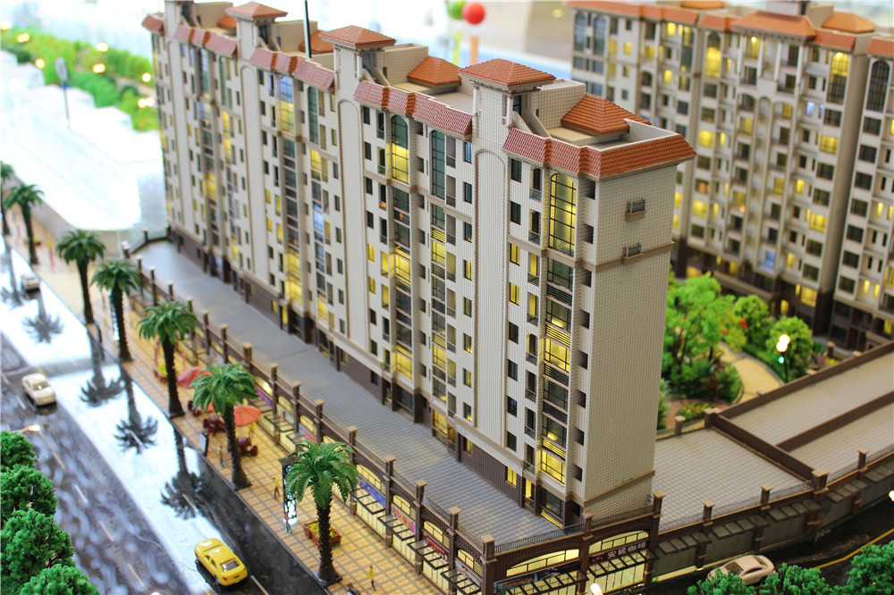 Commercial Residential Building Model Cad / 3D Max Drawing Warm LED Light