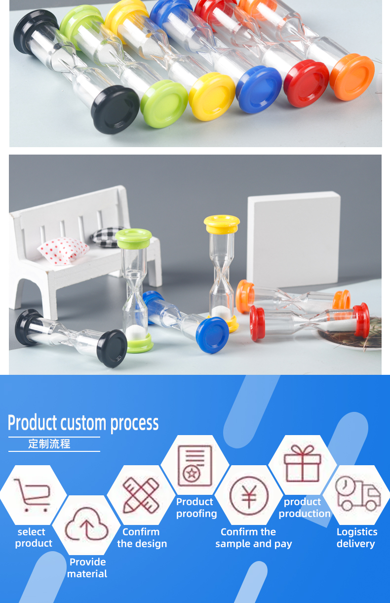 Waterproof 10 30 Second Hourglass Sand Timer Plastic Material
