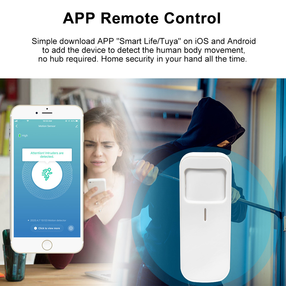 Factory Tuya Smart Home Security Direct Wifi Pir Human Motion Sensor