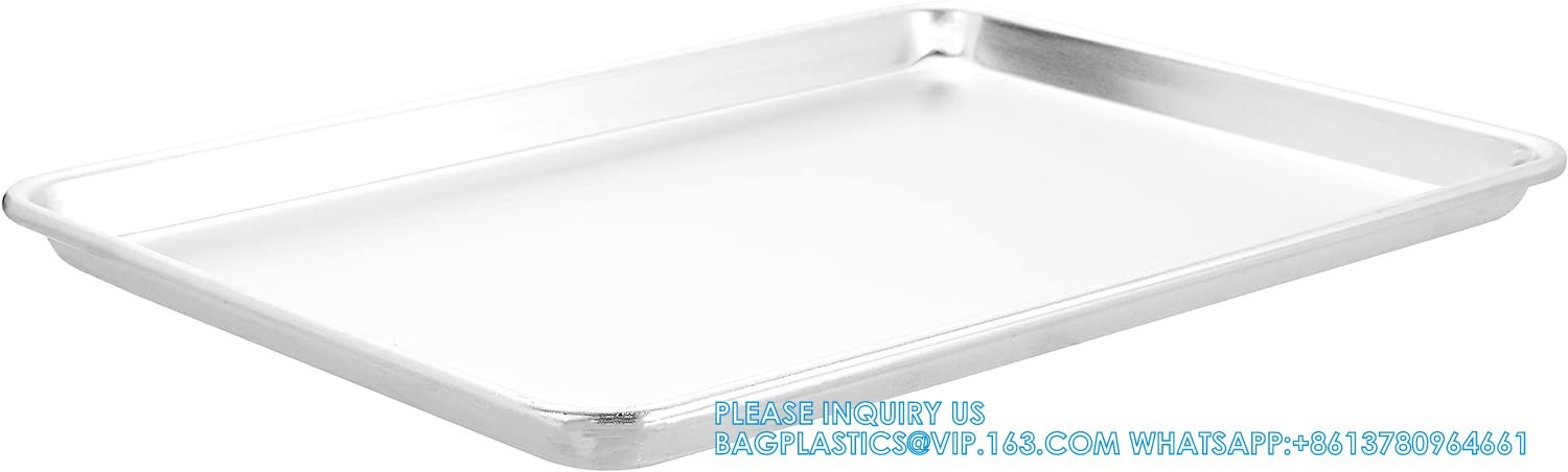 Wholesale Quater Half Full 18 X 26 Inch Aluminum Baking Pan Cookie Bread Baking Tray Oven Bake Tray Bakery Bakeware