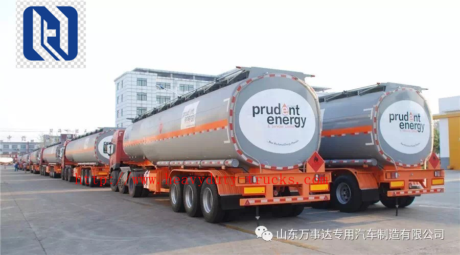 New Bulk Cement Tank Trailer 50 Ton Loading Capacity For Cement Plant With Bohai Air Compressor