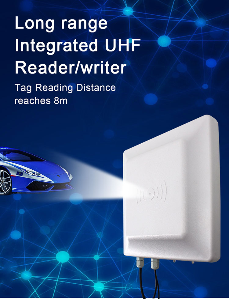 UHF RFID Card Access Control Long Distance 5 Meters Tag Passive Reading Antenna