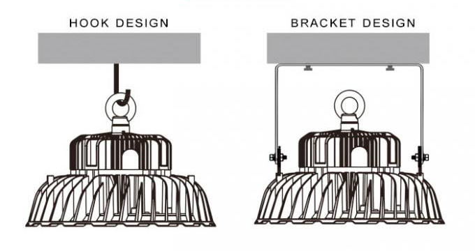 Energy Saving Led High Bay Lighting High Power Luminaire 200W 50000 Hours Lifespan