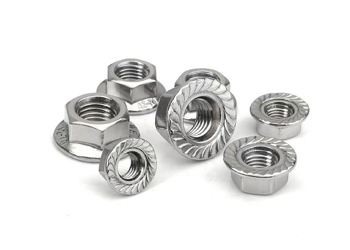 SS304 Shank Bolt Nut Carbon Steel M6 Flange Nut HDG Customized