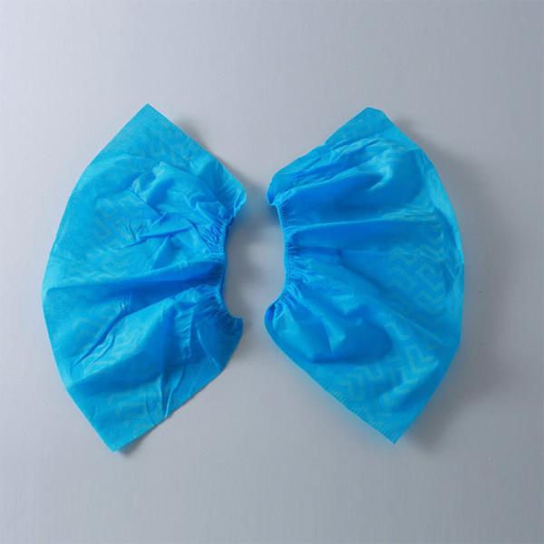 Hospital PP Nonwoven Non Skid Shoe Cover Disposable Booties For Worker
