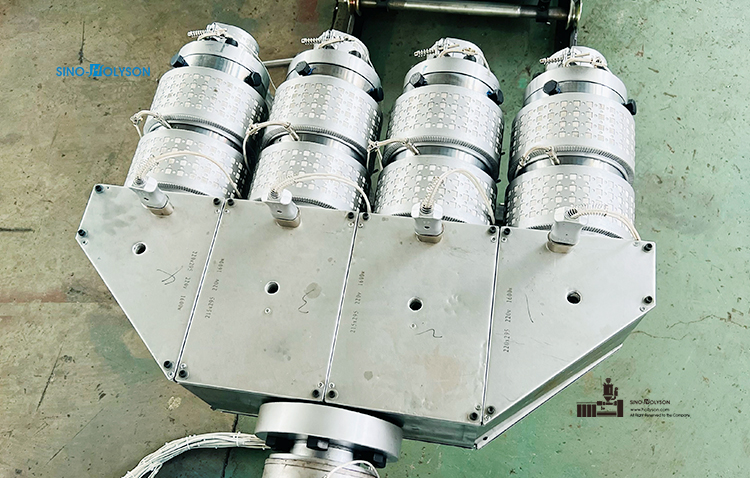 22kw PVC Conduit Pipe Making Machine Electric Four Cavity