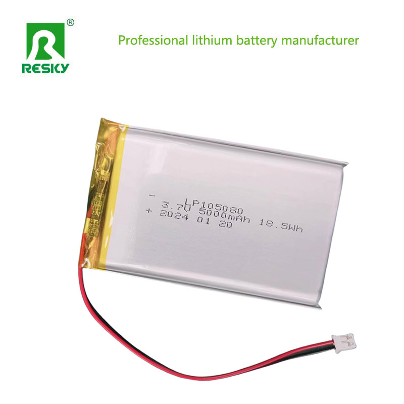 Lipo Lithium Polymer Battery Cell 105080 3.7V 5000mAh For Ordering Machine
