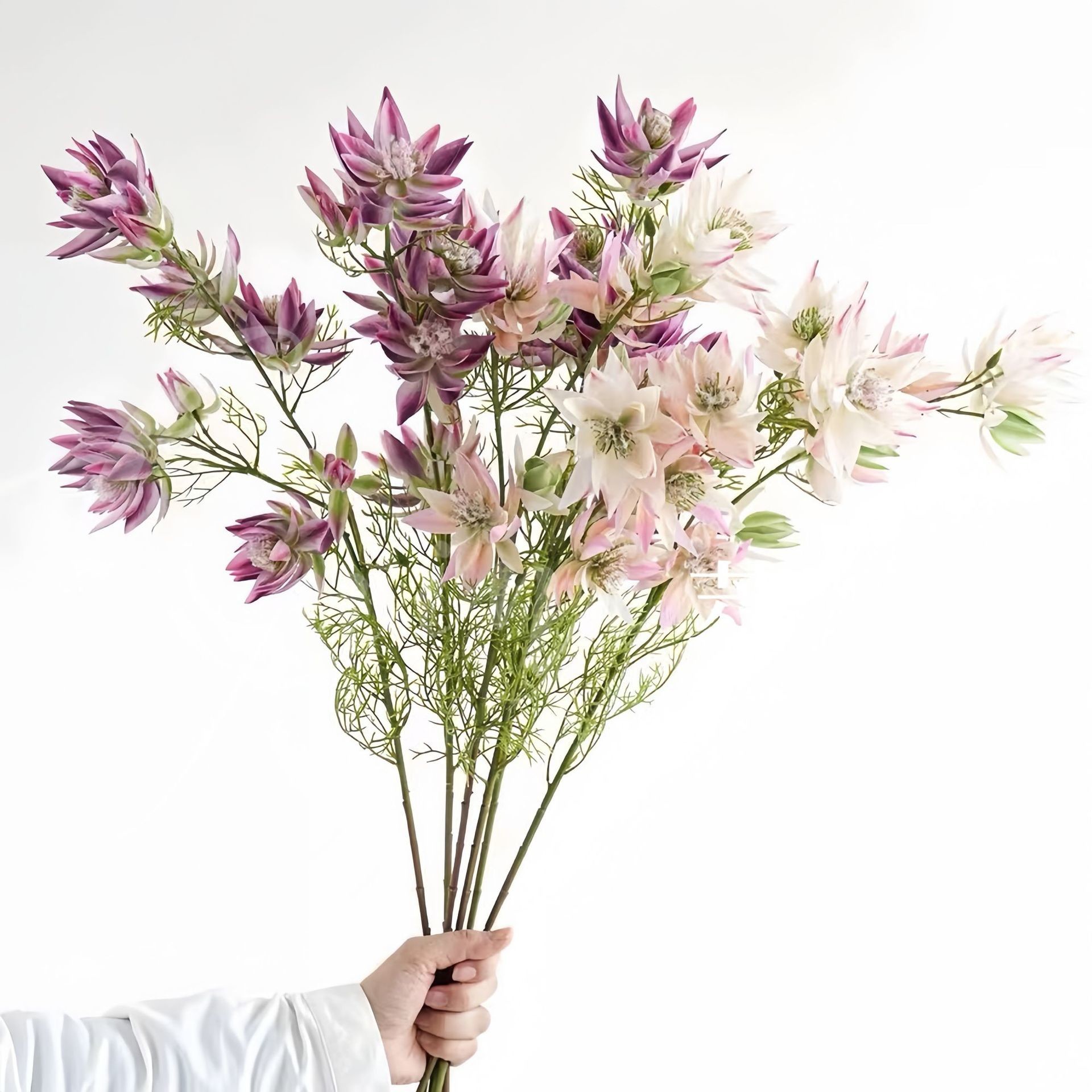 Simulated blushing bridal flower wedding decoration, cross-border supply of fake flowers, wholesale of home decoration, shooting