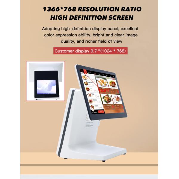 15.6Inch Cash Account Machine Capacitive Touch Screen Retail Pos System RK3568 8+128GB Supermarket Window Pos Terminal