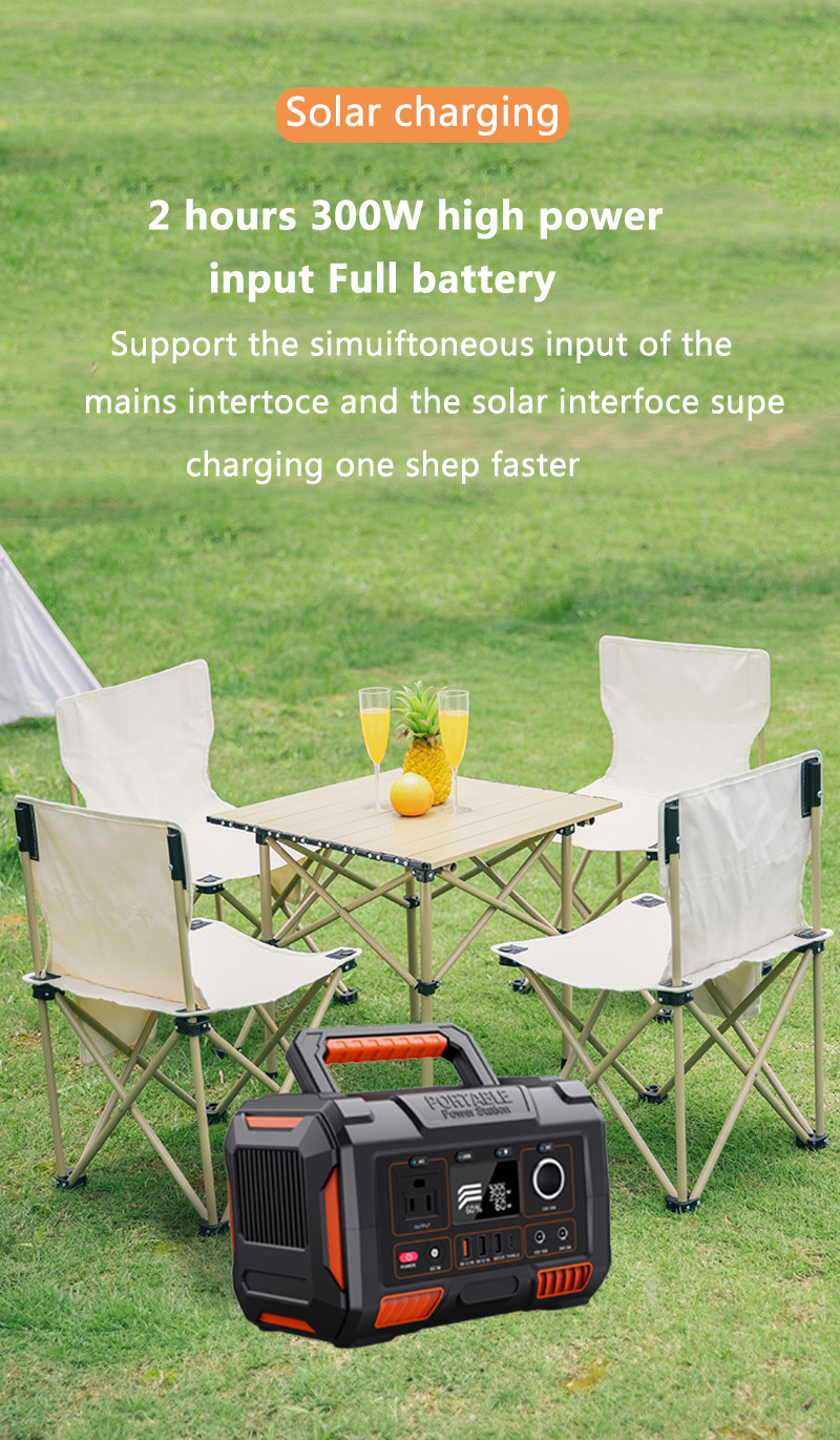 Home Outdoor Emergency Battery Backup Solar Charger Portable Generator Power Station
