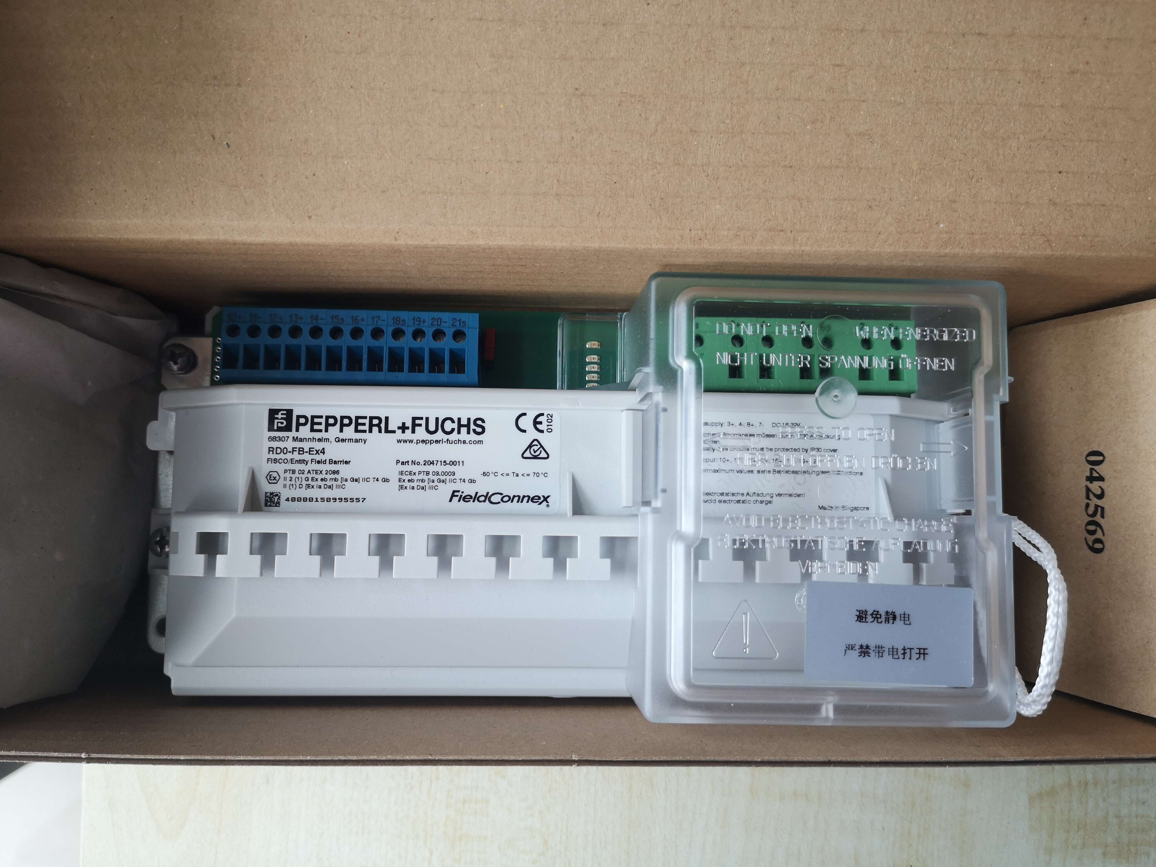 Pepperl Fuchs Fieldbus Barrier RD0-FB-Ex4.* Integrated Cable Tie-Downs