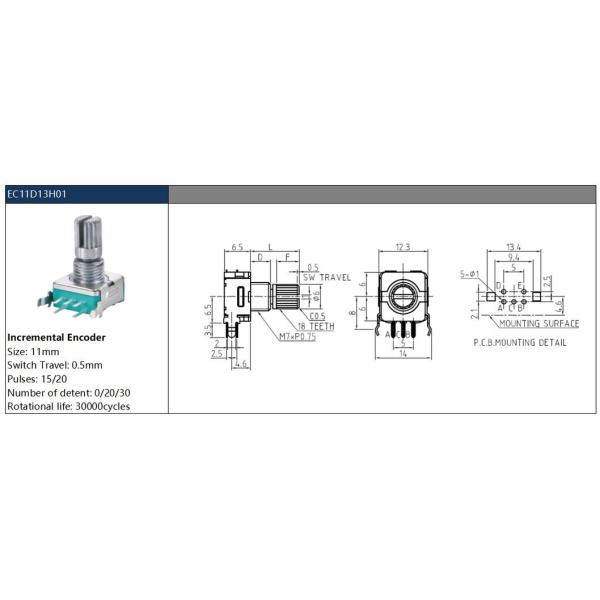Electronic Component Quote Rotary Encoder Ec11m1575403