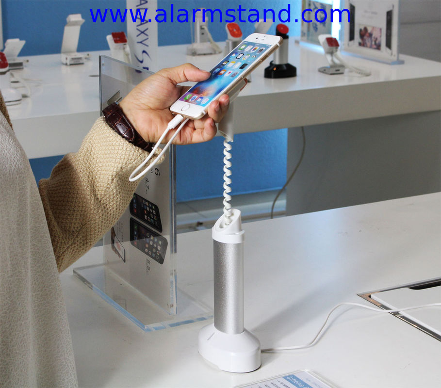 COMER anti-theft gripper plastic magnetic stands for mobile phone stores security retail stores