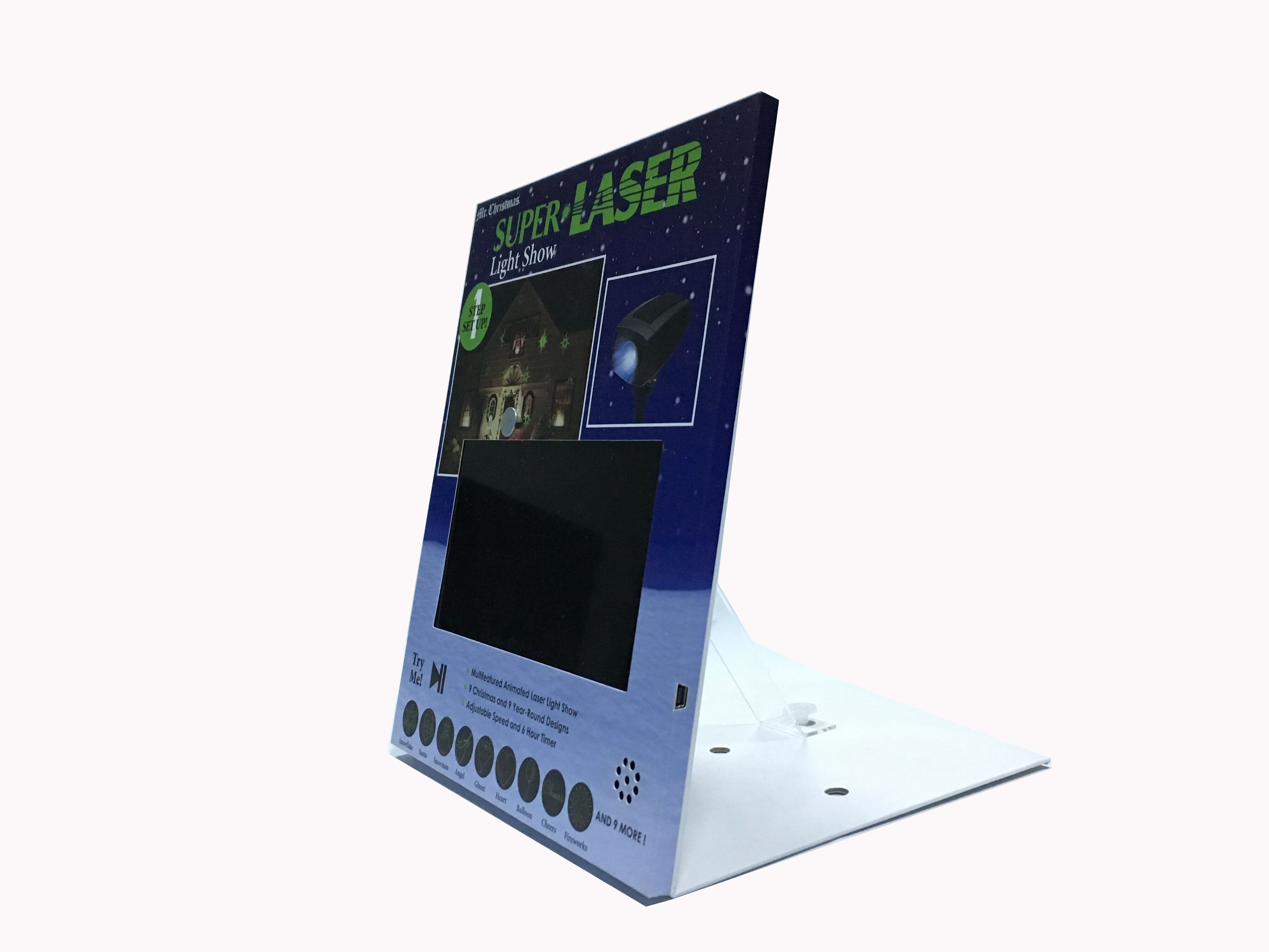 25x25 cm custom print 10 inch LCD POP video display,point of purchase video display for product video marketing in store