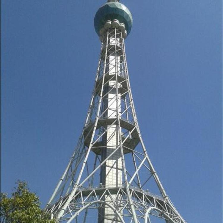 Gsm 5g Communication Tower Fm Radio Antennas And Microwaves High Mast