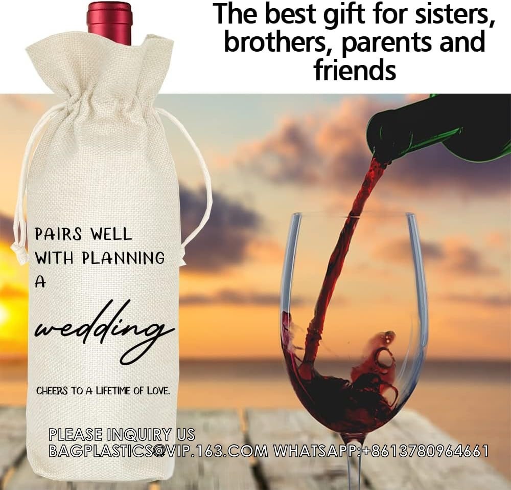 Gift Promotion Gifts For Coworkers Wine Bag Goodbye Farewell Leaving Gift For Coworkers Boss Employee Drawstring
