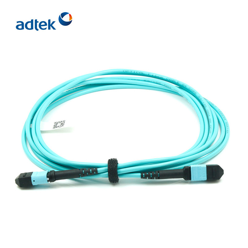 MTP Female - MTP Female OM3 12 / 24 Fibers Trunk Cable 3M With PVC / LSZH Jacket
