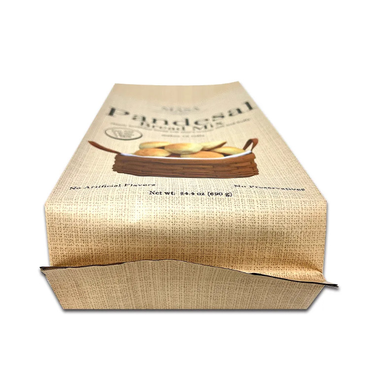 Plastic Packaging Bag Food Grade Custom Printing Side Gusset Bag For Bread Mix Packaging Bag